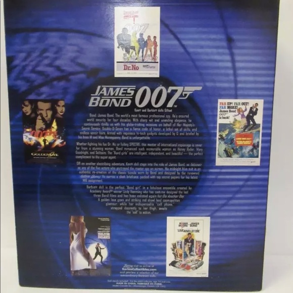 Mint sealed TISSUED James Bond 007 Barbie set - Picture 3 of 10